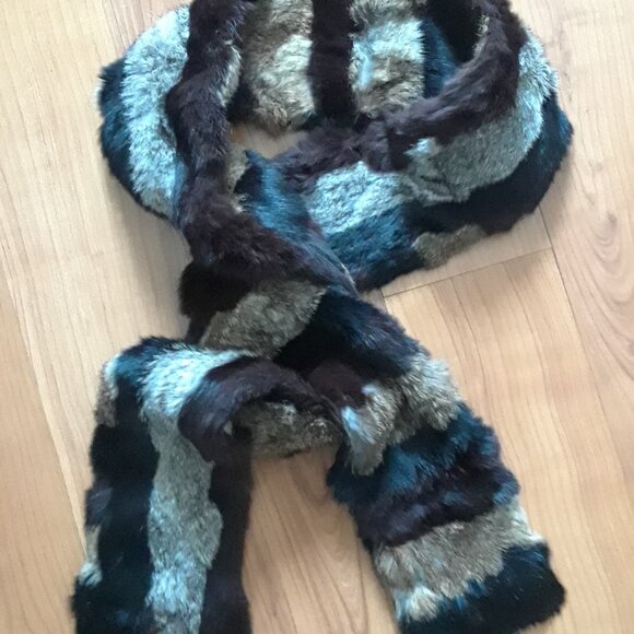 Vintage Genuine RABBIT FUR Scarf - Picture 11 of 14